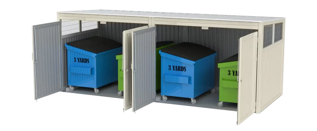 FCP Modular Dumpster Enclosures System 2 Unit
